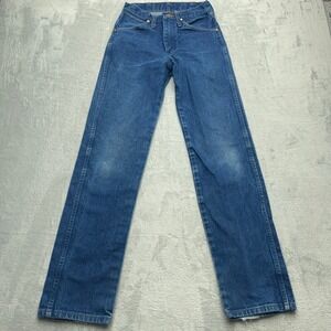Wrangler Women Cowboy Cut Western Jeans 13MWZ Straight Leg Denim Size 27x34